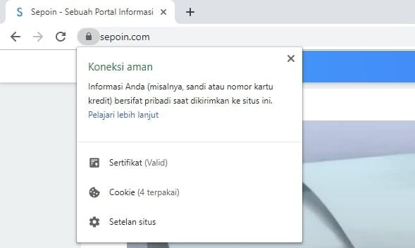 situs yang menggunakan https