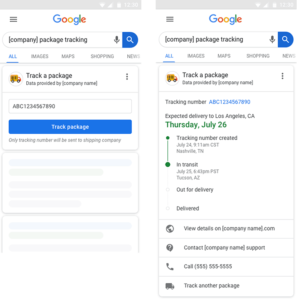 cek Pelacakan Paket barang di Google