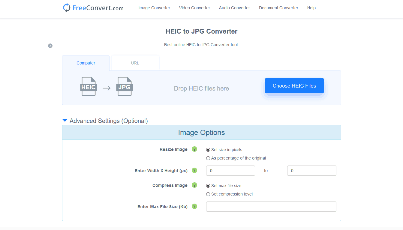 Convert HEIC to JPG Online 