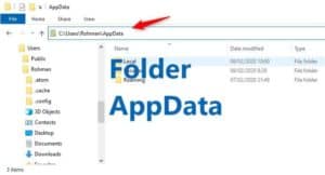 lokasi folder appdata