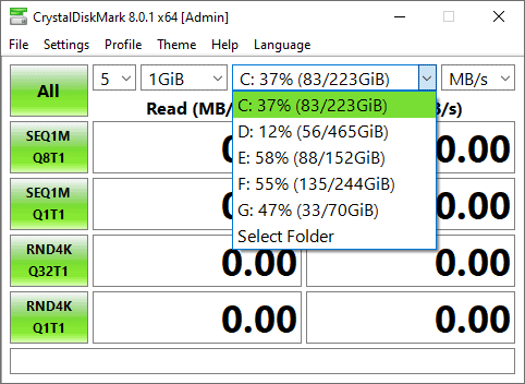 Disk drive tes benchmark