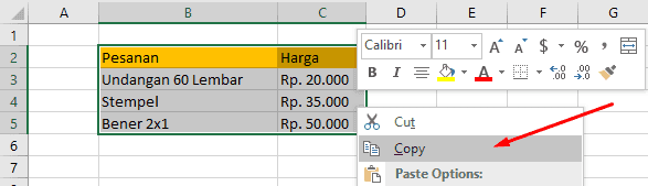 Memasukkan atau memindahkan Tabel Excel ke PPT Powerpoint