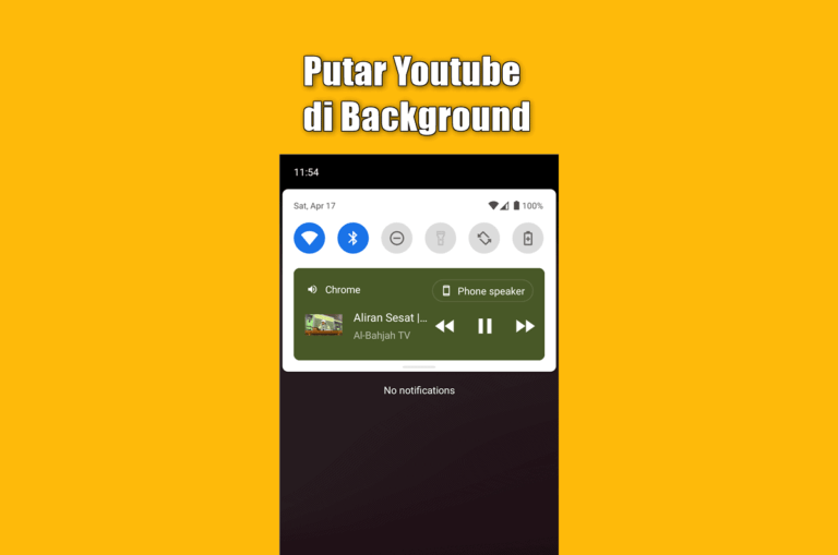 Cara Menonton/memutar YouTube Sambil menggunakan Aplikasi Lain