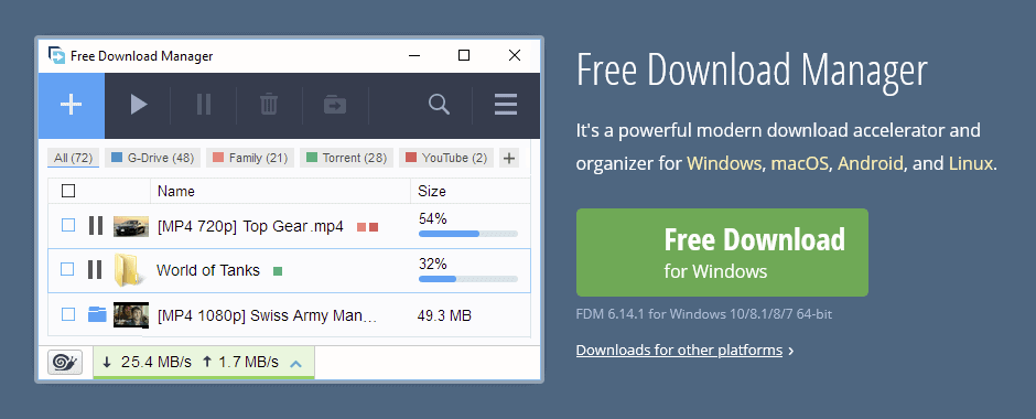 Free Download Manager FDM