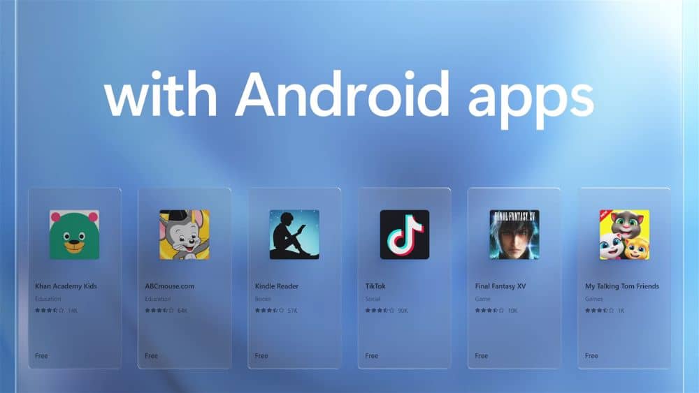 Android apps Windows 11