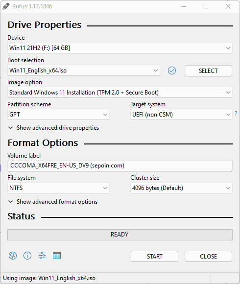 make-bootable-rufus-setting