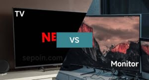 perbedaan tv dan monitor