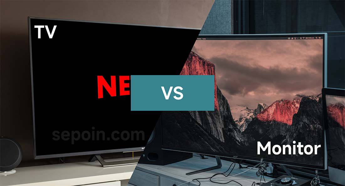 perbedaan tv dan monitor