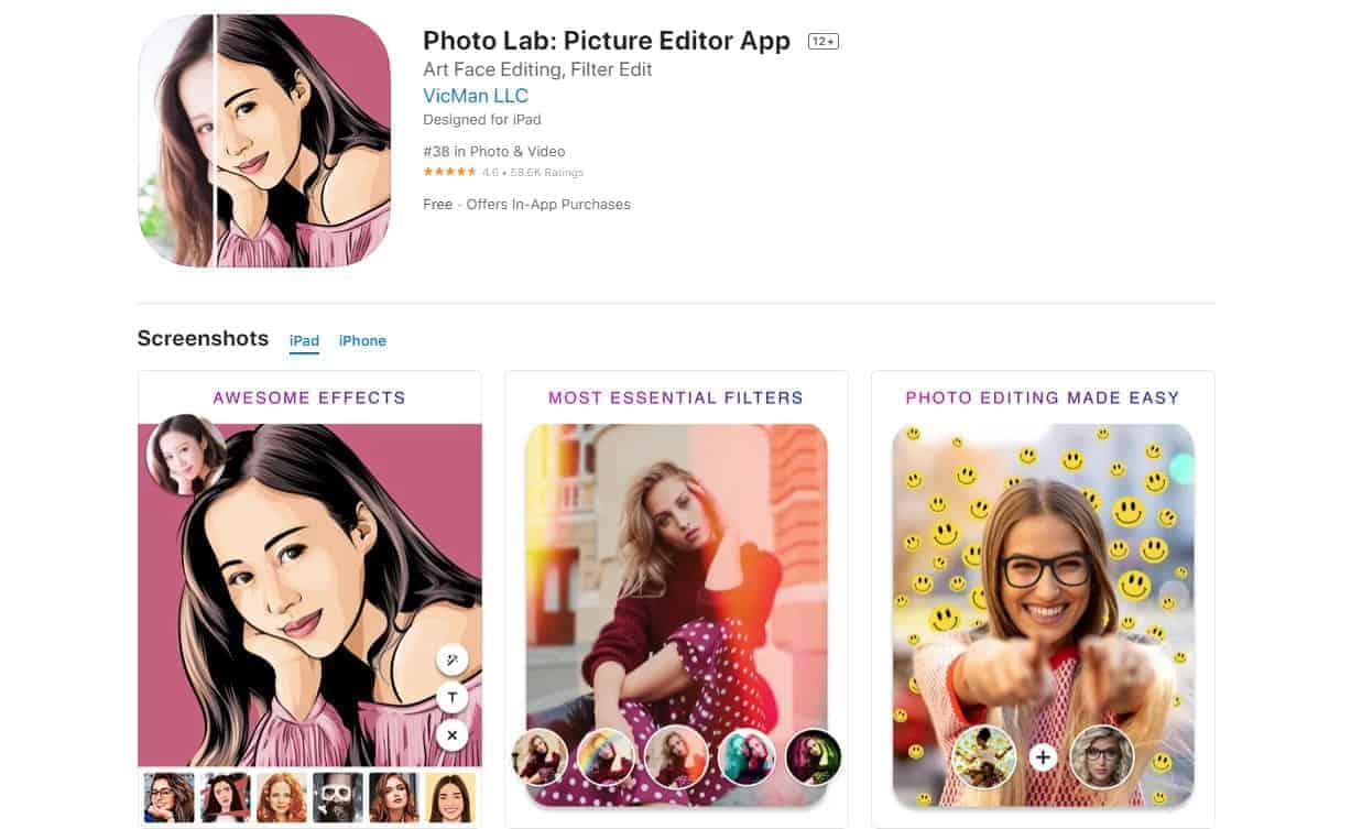 photo lab picture editor app