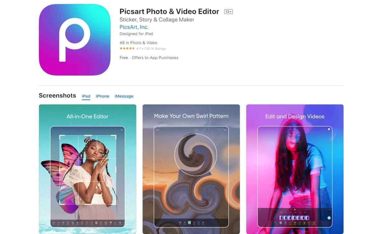 picsArt photo video editor