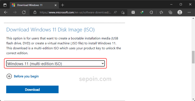 Langkah Download Windows 11 dari situs microsoft.com