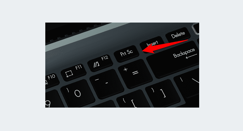 laptop screenshot button