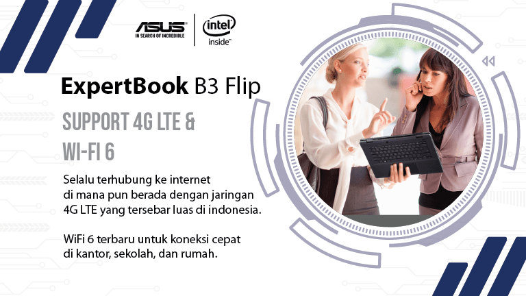 ASUS ExpertBook B3 Flip 4G LTE