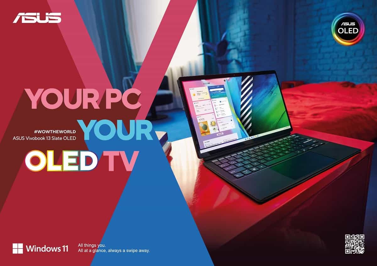 Your PC Your OLED TV ASUS Vivobook 13 Slate OLED