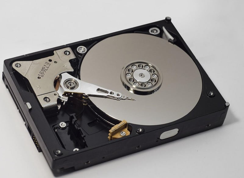 image of the inside of the hard disk