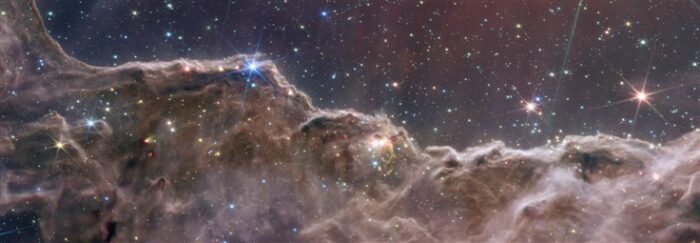 Carina Nebula NIRCam and MIRI Composite Image