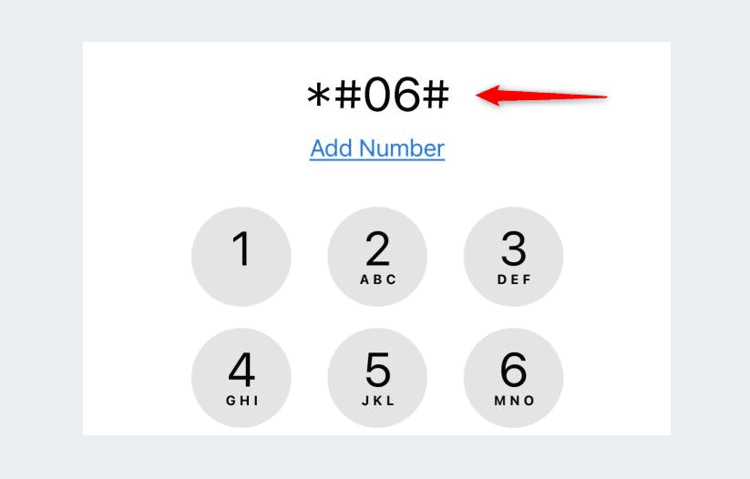 telephone dial pad imei