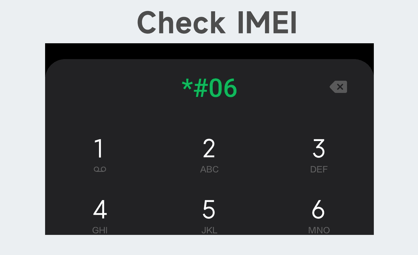 cek Nomor IMEI di telepon