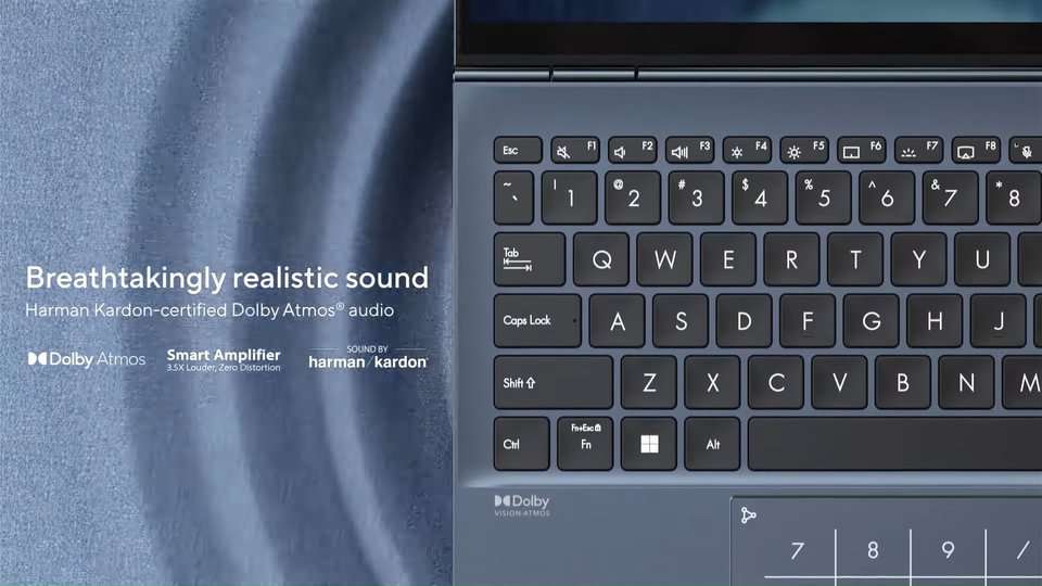 ASUS Zenbook S 13 OLED dolby atmos harman kardon