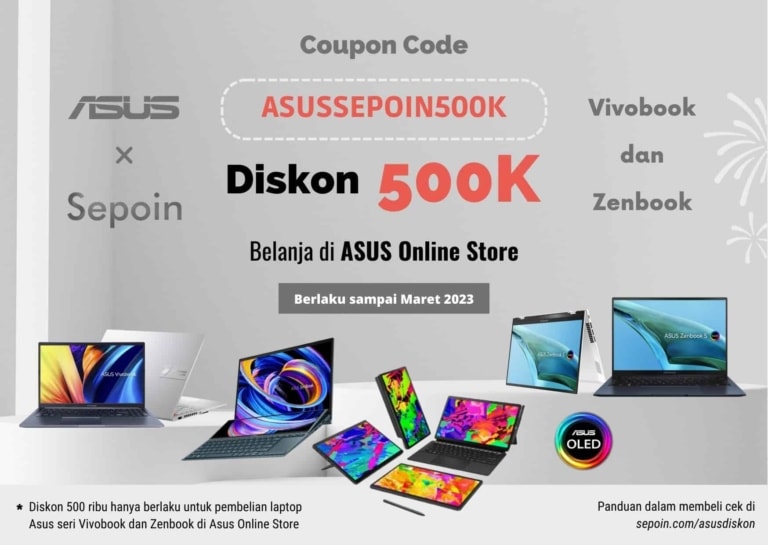 Cara Beli Laptop di ASUS Online Store Resmi (Gratis Ongkir)