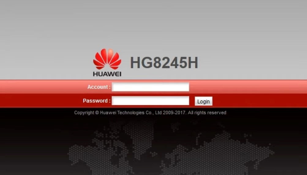 MODEM HUAWEI HG8245H INDIHOME halaman login