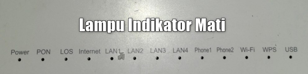 Lampu indikator ZTE f609