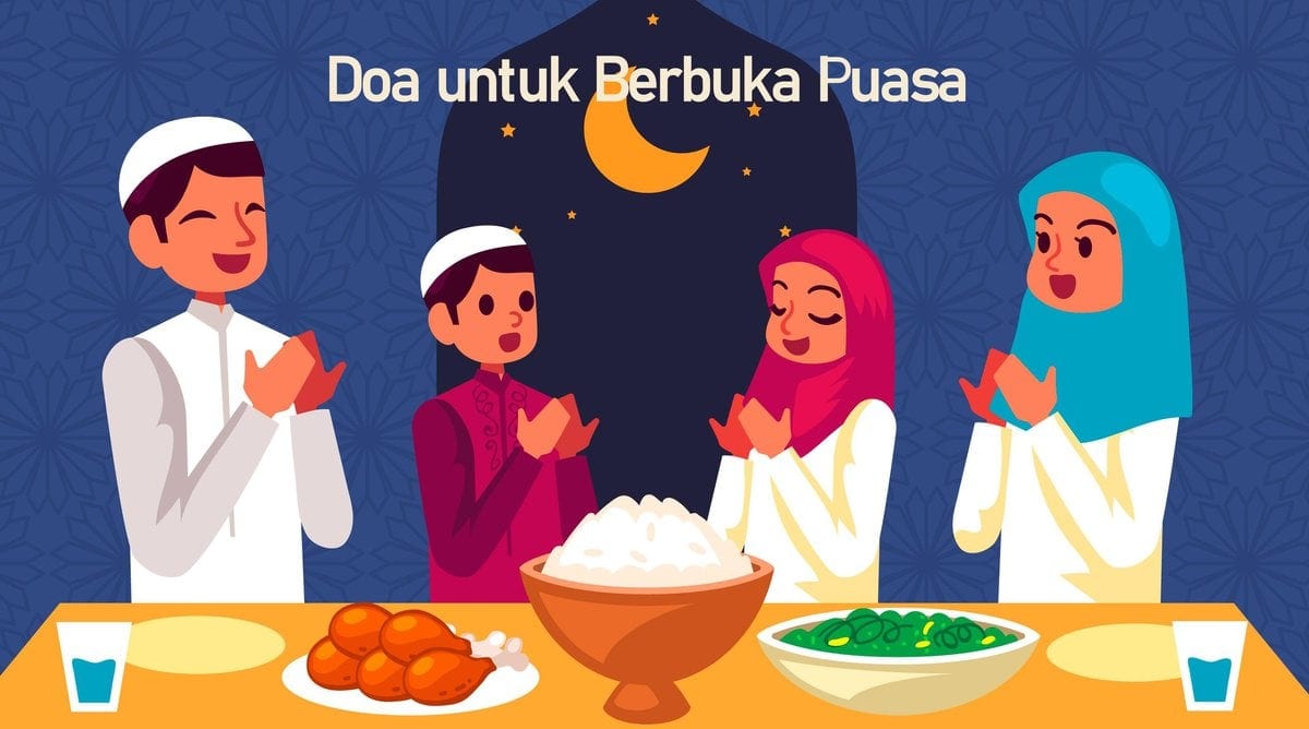membaca doa berbuka puasa membaca doa berbuka puasa
