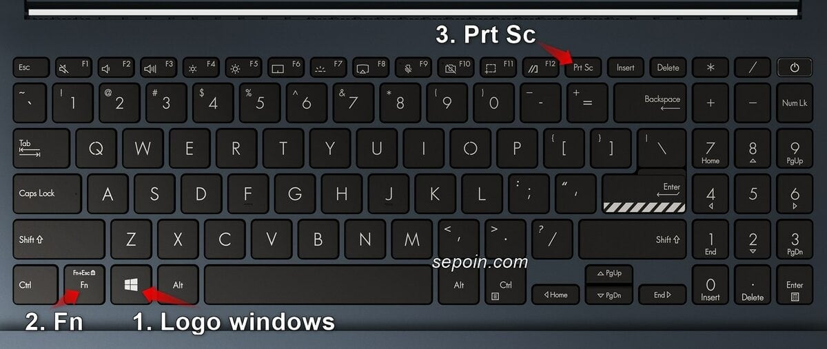 urutan tekan tombol screenshot di laptop