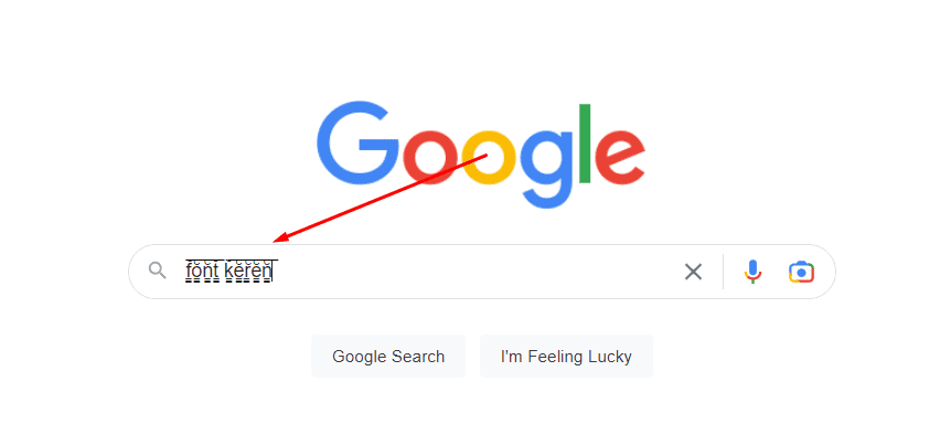 pencarian google font keren