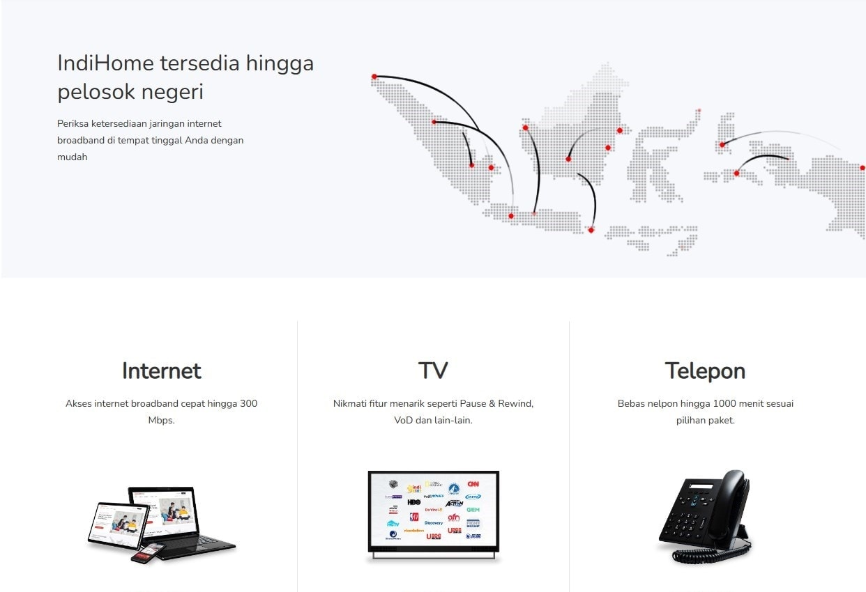 jaringan indihome paling luas di indonesia internet tv dan telepon
