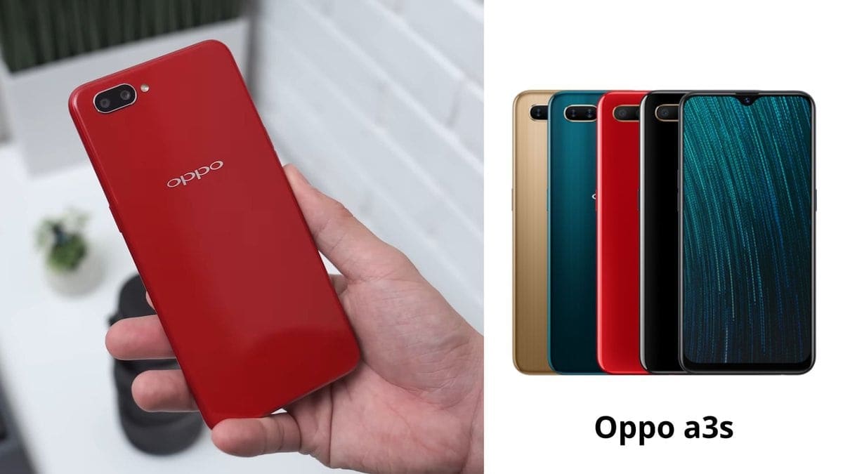 Bentuk belakang Oppo A3s