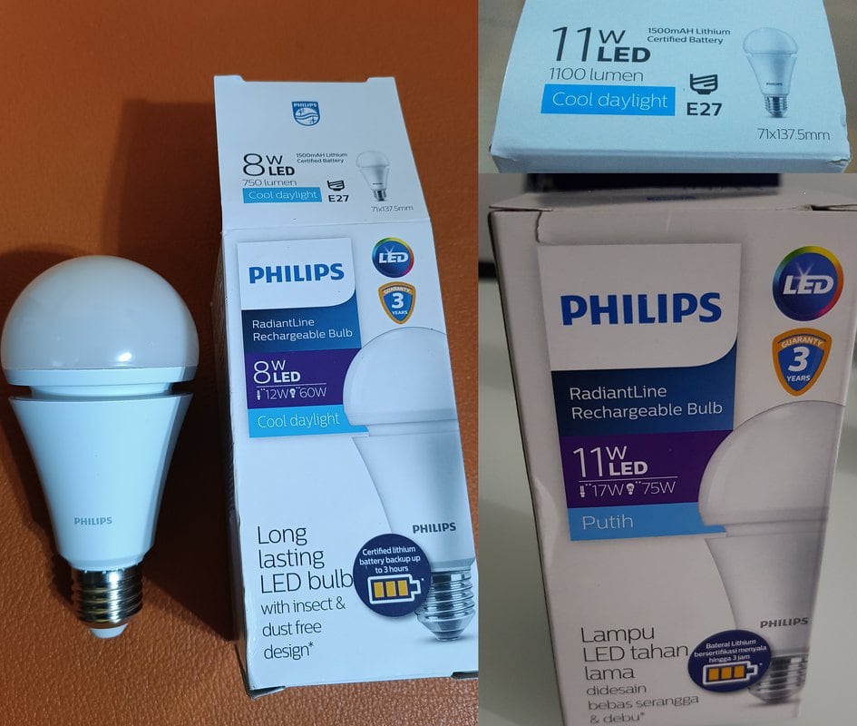 lampu led emergency philips radiantline