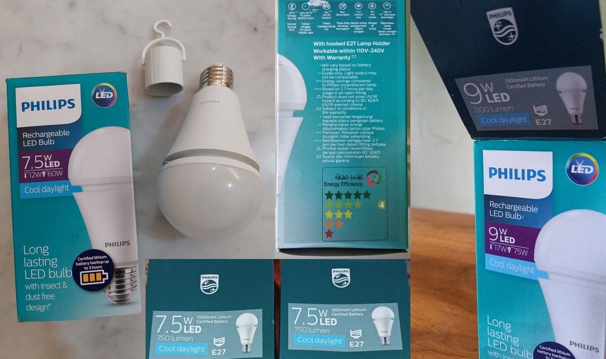 lampu philips emergency led