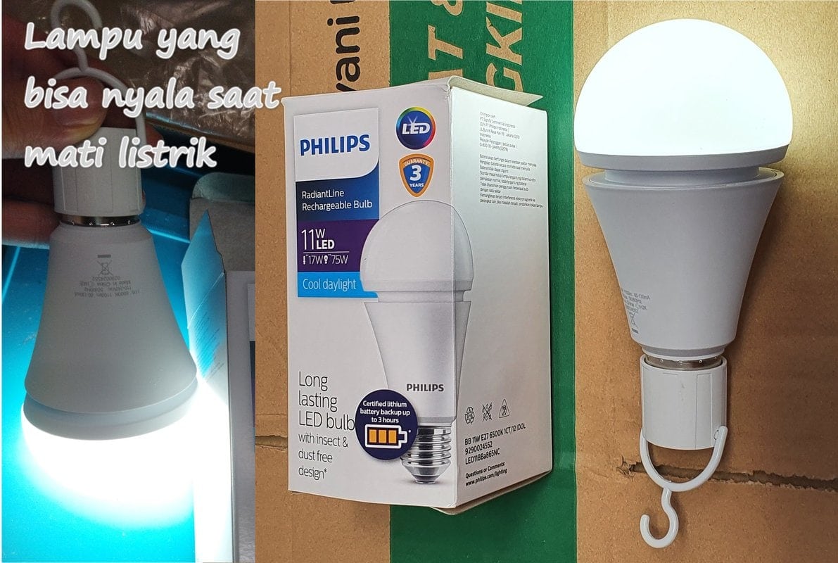 lampu yang bisa nyala saat mati listrik led emergency