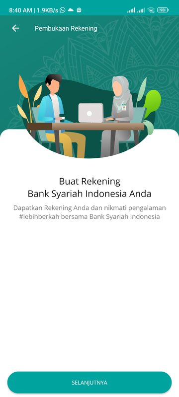 pembukaan rekening bsi