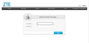 Login ZTE F670L