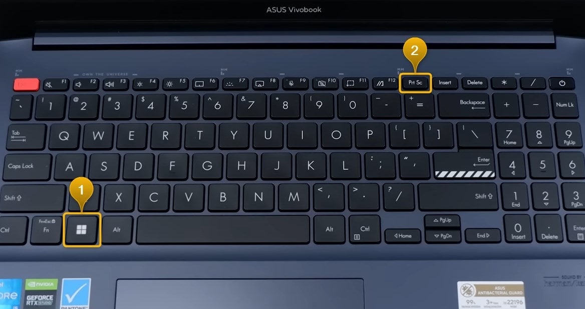 laptop asus screenshot keyboard