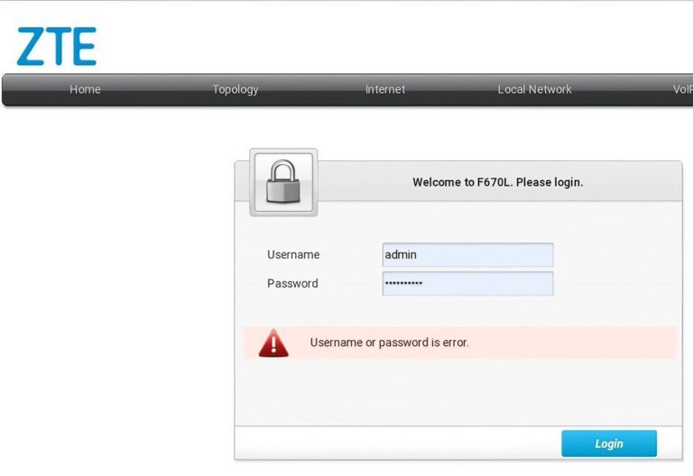 Login ZTE F670L User dan Password default dan Superadmin - Sepoin