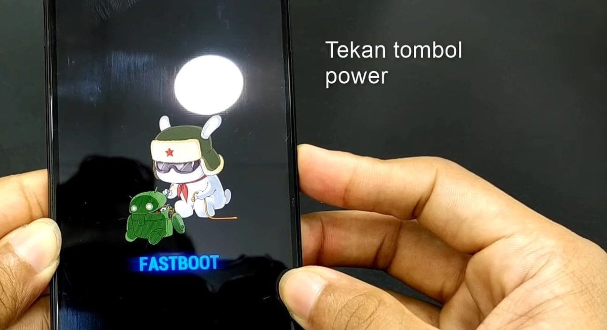 tekan tombol power untuk mengatasi fastboot