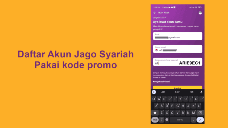 daftar bank jago pakai kode promo