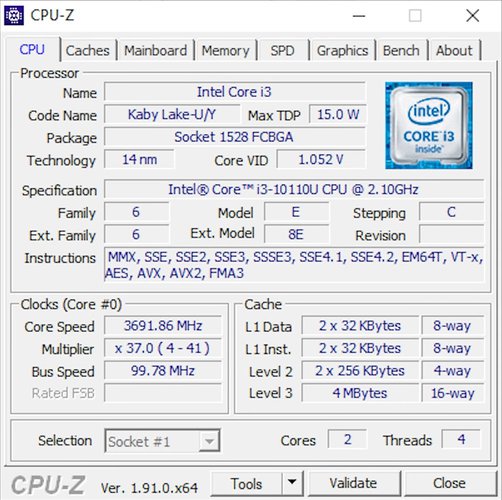 spesifikasi melakui cpu z www.sepoin.com