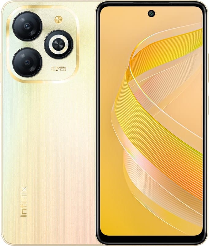 Infinix Smart 8 Infinix Smart 8 kuning emas Shiny Gold