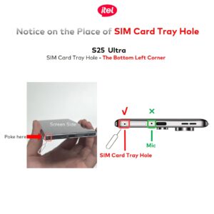 Jangan salah, ini lubang colokan sim tray itel s25 ultra
