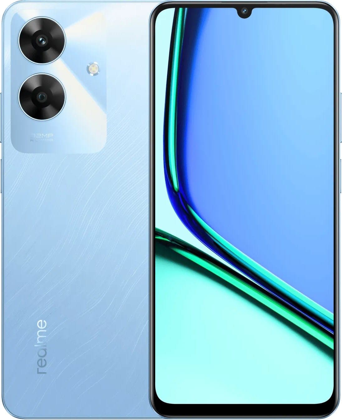 realme note 60 biru voyage blue