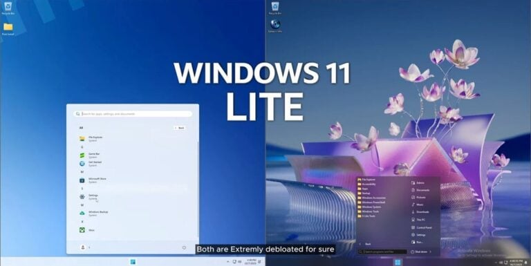 Windows 11 Lite antarmuka ringan untuk kinerja optimal dan hemat sumber daya komputer.