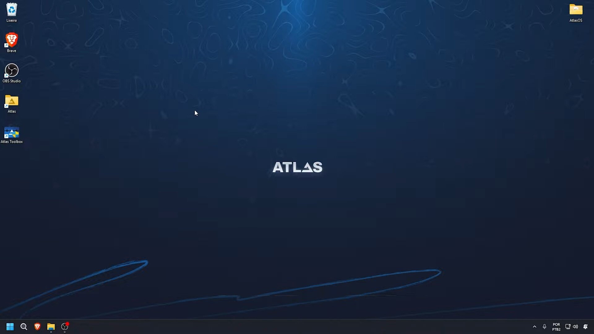 tampilan ATLAS OS 25H2 windows 11